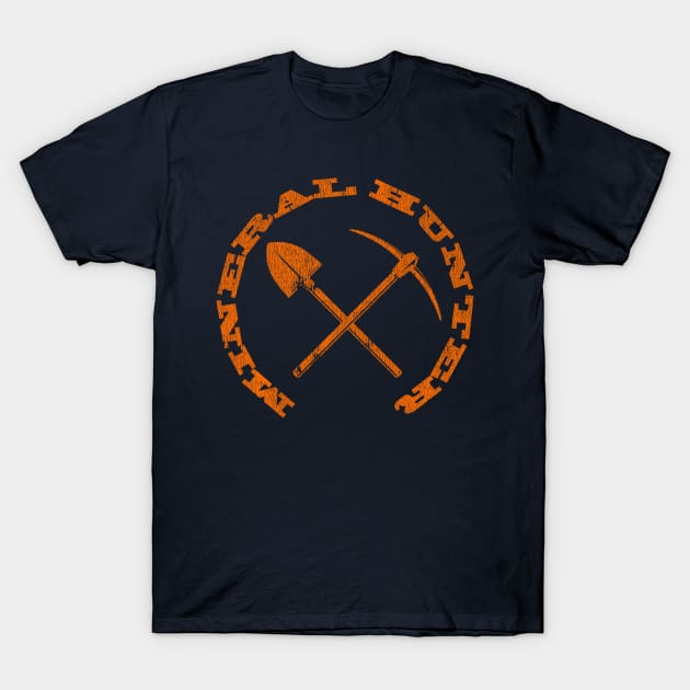 Mineral Hunter - Orange Logo Distressed T-Shirt by In-Situ